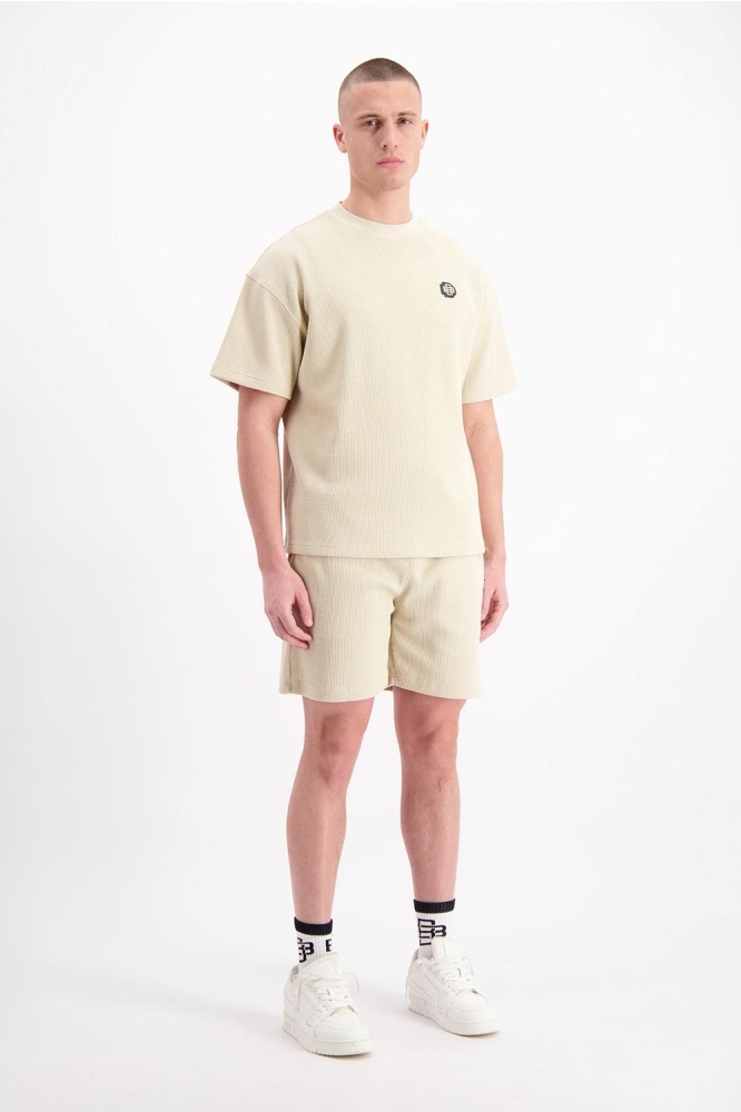 MONOGRAM WAFFLE SHORTS 1 125 5 20 BEIGE